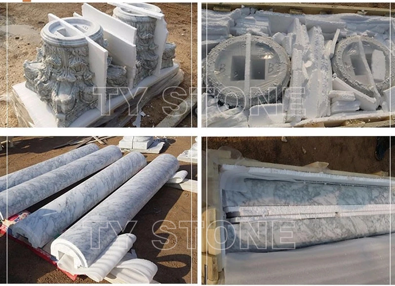 Natural Marble Stone Hollow Columns