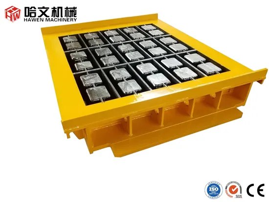 Molde de hormigón para hacer bloques huecos, ladrillos macizos, adoquines, bordillo