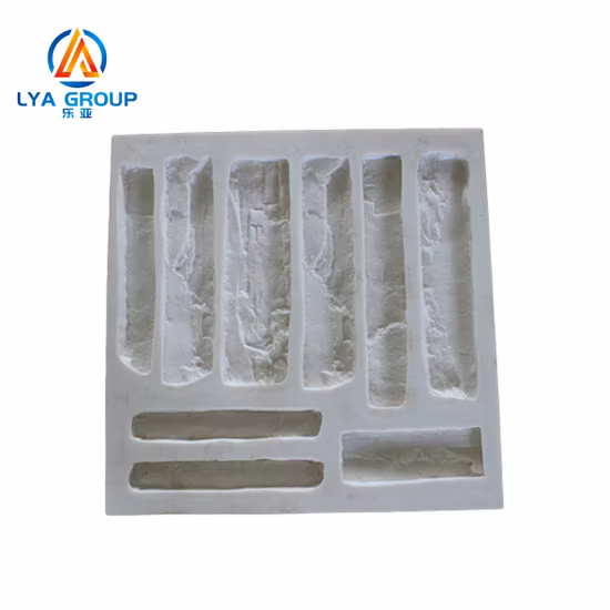 Moldes de piedra concretos de la cultura del silicón de goma 3D de la chapa de piedra de la pared flexible artificial
